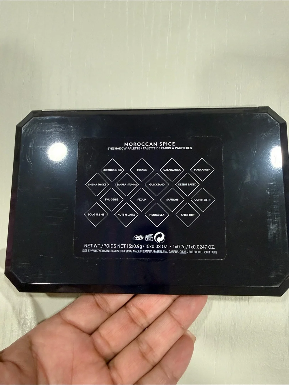 Fenty Beauty Palette - Black with Purple & Pink Smoke Art